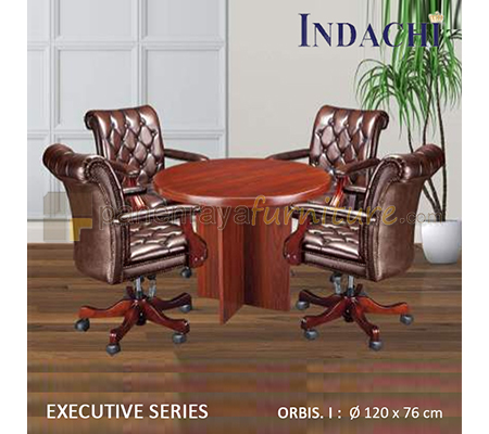 Panen Raya Meja Meeting Bundar Indachi Executive ORBIS I D120x76