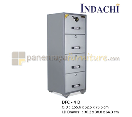 Panen Raya Filling Cabinet Besi INDACHI DFC 4 D Grey 1556x525x755