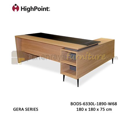 Panen Raya Furniture Meja Kantor Executive HighPoint Gera BODS 6330 L 1890 W68 180x180x75