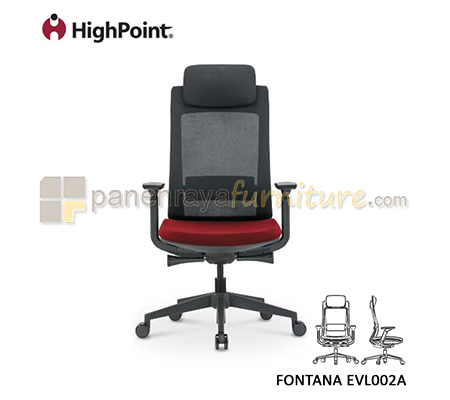 Panen Raya Furniture Kursi Kantor HighPoint Fontana EVL002A