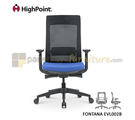 Panen Raya Furniture Kursi Kantor HighPoint Fontana EVL002B