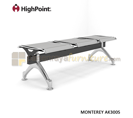 Panen Raya Furniture Kursi Tunggu 3 Seater Tanpa Sandaran HighPoint Monterey AK300S