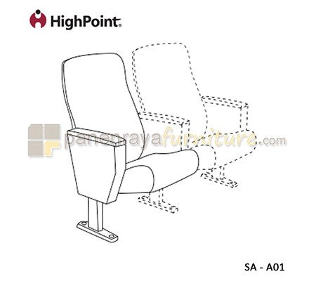 Panen Raya Furniture Kursi Auditorium HighPoint SA A01