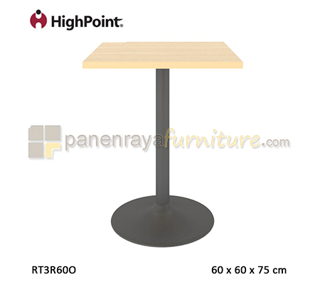 Panen Raya Furniture Meja Cafe Square HighPoint Monza RT3R60O Light Beech 60x60x75
