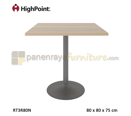 Panen Raya Furniture MEJA CAFE SQUARE HIGHPOINT MONZA RT3R80N CAPPUCCINO 80x80x75