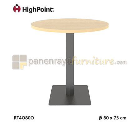 Panen Raya Furniture Meja Cafe Round HighPoint Monza RT4O80O Light Beech D80x75