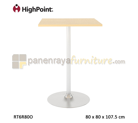 Panen Raya Meja Cafe Tinggi HighPoint Monza RT6R80O Light Beech 80x80x108