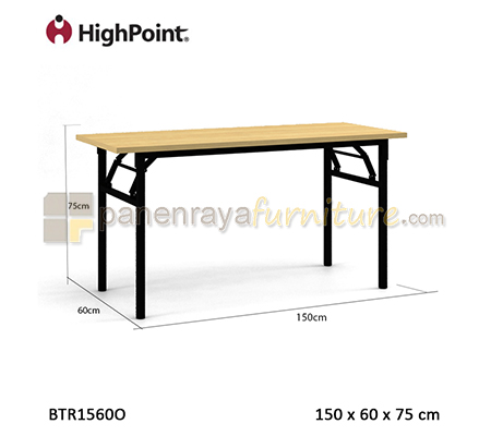 Panen Raya Meja Banquet Square HighPoint Monza BTR1560O Light Beech 150x60x75