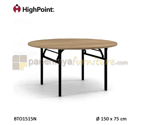 Panen Raya Meja Banquet Round HighPoint Monza BTO1515N Cappuccino D150x75