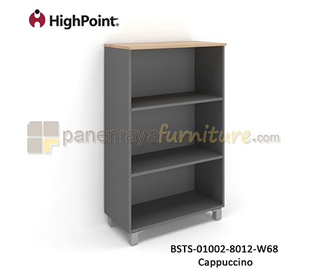 Panen Raya Furniture Rak Arsip Tinggi Tanpa Pintu Kaki Plastik HighPoint Storio BSTS 01002 8012 W68 Cappuccino