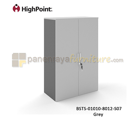 Panen Raya Furniture Lemari Arsip Tinggi 2 Pintu Panel HighPoint Storio BSTS 01010 8012 S07 Grey