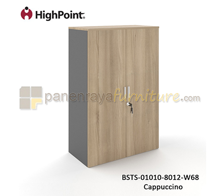 Panen Raya Furniture Lemari Arsip Tinggi 2 Pintu Panel HighPoint Storio BSTS 01010 8012 W68 Cappuccino