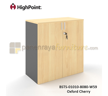 Panen Raya Furniture Lemari Arsip Rendah 2 Pintu Panel HighPoint Storio BSTS 01010 8080 W59 Light Beech