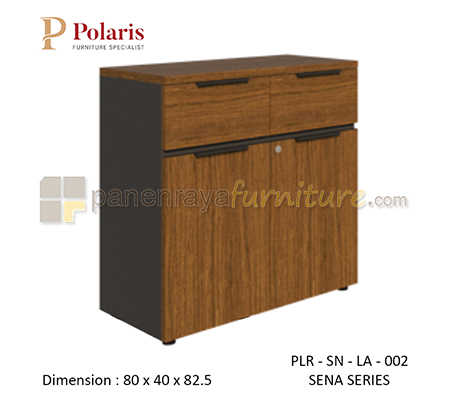 Panen Raya Furniture Lemari Arsip 2 Laci Polaris Sena PLR SN LA 002 80x40x83