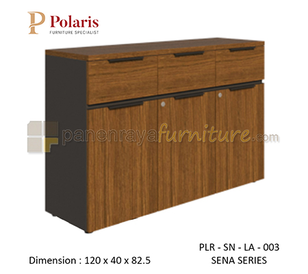 Panen Raya Furniture Lemari Arsip 3 Laci Polaris Sena PLR SN LA 003 120x40x83