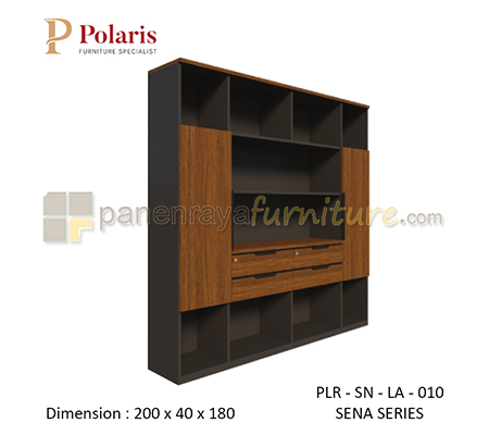 Panen Raya Rak Arsip Kantor Kombinasi 2 Pintu Panel dan 4 Laci Polaris Sena PLR SN LA 010 200x40x180