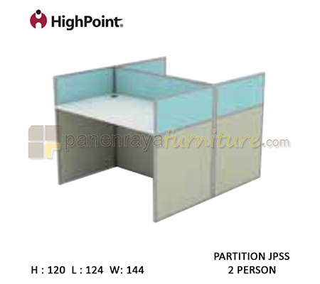 Panen Raya Furniture Workstation 2 Seater Tinggi 120 HighPoint Partition JPSS Cappuccino