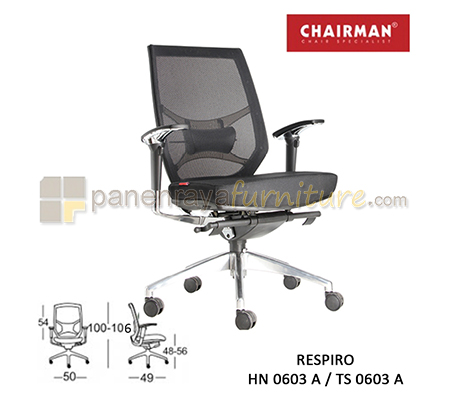 Panen Raya Furniture Kursi Kantor Chairman Respiro HN 0603 A / TS 0603 A