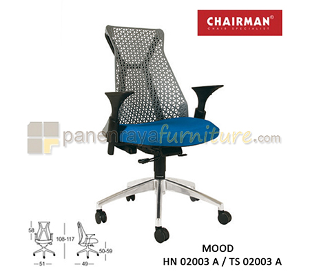Panen Raya Furniture Kursi Kantor Chairman Mood HN 02003 A / TS 02003 A