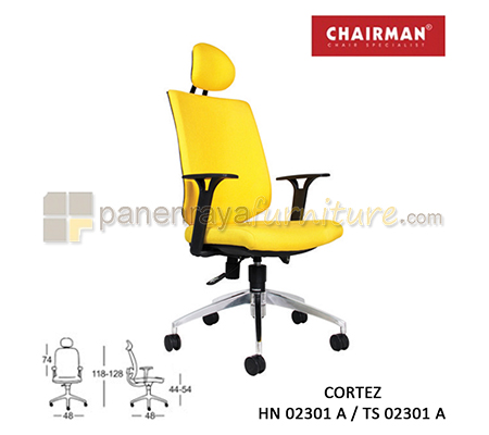 Panen Raya Furniture Kursi Kantor Chairman Cortez HN 02301 A / TS 02301 A