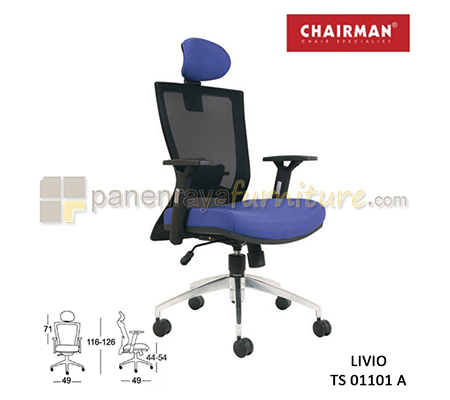 Panen Raya Furniture Kursi Kantor Chairman Livio TS 01101 A