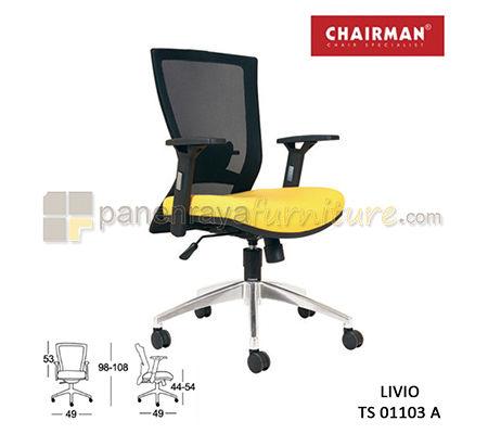 Panen Raya Furniture Kursi Kantor Chairman Livio TS 01103 A