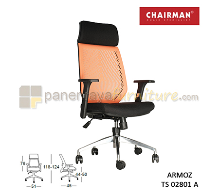 Panen Raya Furniture Kursi Kantor Chairman Armoz TS 02801 A