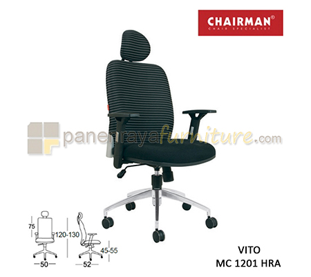 Panen Raya Furniture Kursi Kantor Chairman Vito MC 1201 HRA