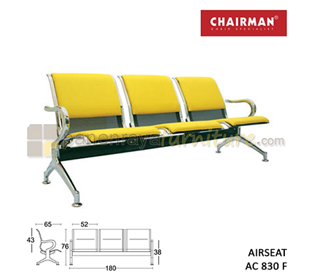 Panen Raya Furniture Kursi Tunggu 3 Seaters Chairman Airseat AC 830 F