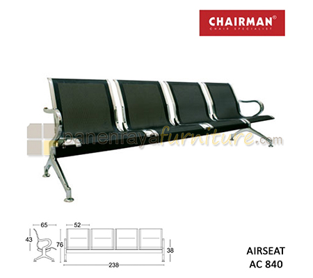 Panen Raya Furniture Kursi Tunggu 4 Seaters Chairman Airseat AC 840
