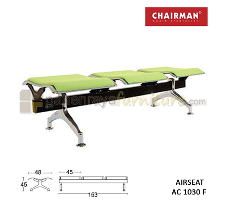 Panen Raya Furniture Kursi Tunggu 3 Seaters Tanpa Sandaran Chairman Airseat AC 1030 F