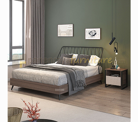 Panen Raya Ranjang Siantano Clover 160x200 Black-Sorema