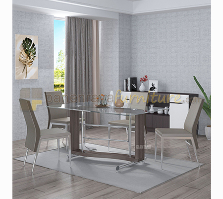 Panen Raya Meja Makan 4 Kursi Siantano Okinawa 120 Sorema