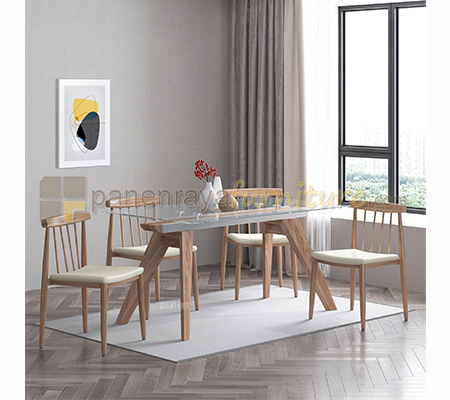 Panen Raya Meja Makan 4 Kursi Siantano Tokyo Natural