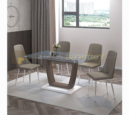 Panen Raya Meja Makan 4 Kursi Siantano Denver