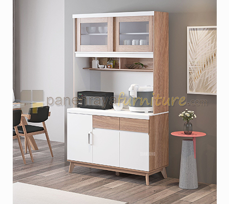 Panen Raya Lemari Dapur Siantano Kitchen Cabinet 01 Natural 120x48x201