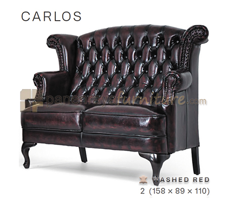 Panen Raya Furniture Sofa 2 Seater Morres Carlos Wash