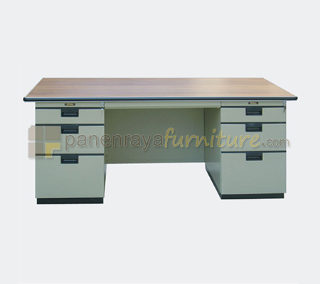 Panen Raya Furniture Meja Kantor Metal ELITE EL 421 A Grey 160x70X74