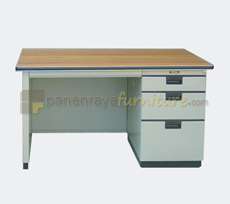 Panen Raya Furniture Meja Kantor Metal ELITE EL 420 A Grey 120x70x74