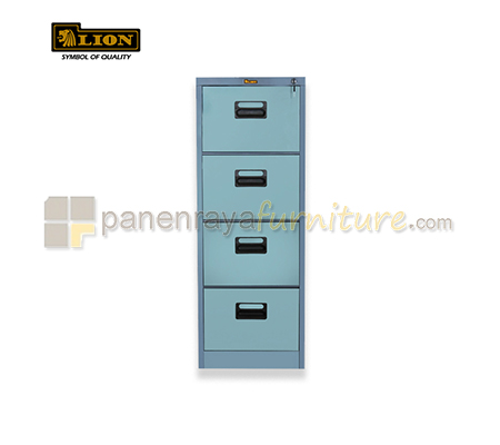 Panen Raya Furniture Filling Cabinet Besi LION L 44  Grey 465x620x1320