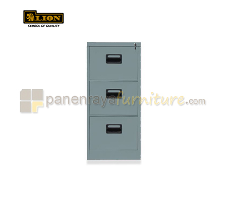 Panen Raya Furniture Filling Cabinet Besi LION L 43E  Grey 465X620X1020
