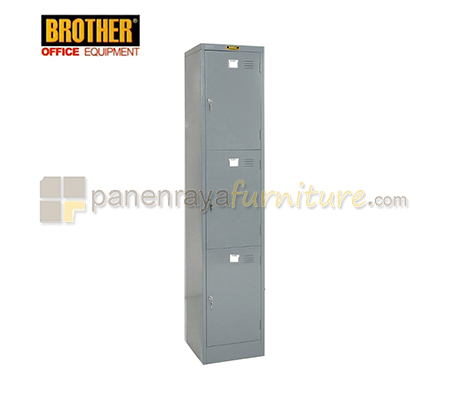 Panen Raya Furniture Locker Besi Brother B 703 Grey 380x380x1830