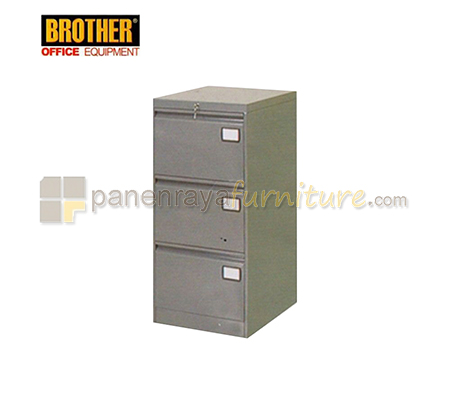 Panen Raya Furniture Filling Cabinet Besi Brother Super BS 103 Grey 455x620x1035