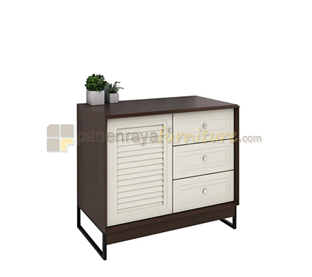 Panen Raya Furniture Rak Dapur Bawah Graver KSB 2152 Colombia Walnut 80x47x76