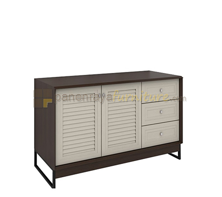 Panen Raya Furniture Rak Dapur Bawah Graver KSB 2153 Colombia Walnut 118x47x76