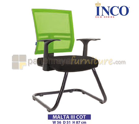 Panen Raya Furniture Kursi Kantor Indachi Inco Malta III COT (Black)