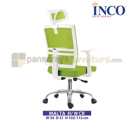 Panen Raya Furniture Kursi Kantor Indachi Inco Malta H CR (White)