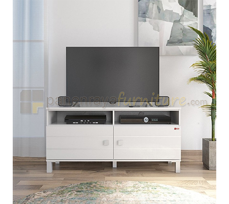 Panen Raya Meja TV Activ Nexa RTV 124 White Glossy 120x40x58