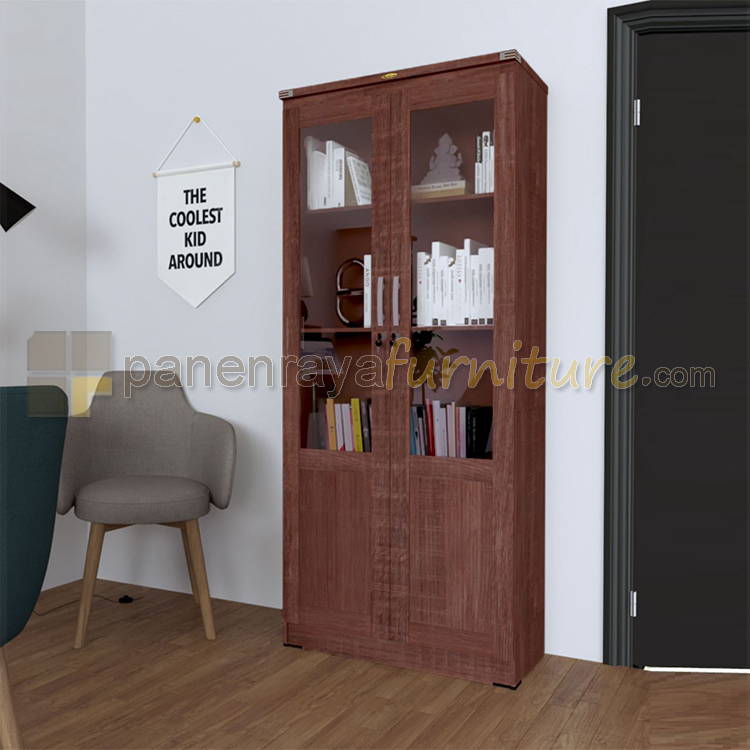 Panen Raya Lemari Pajangan Romaro LHS 0702 French Oak 76x39x178