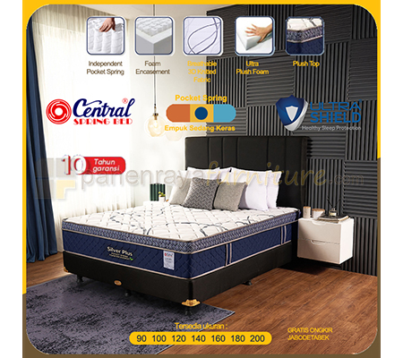 Panen Raya Furniture Central Silver Plus Pocket Spring Foam Encasement Set Aspen